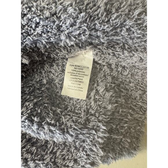 QVC Barefoot Dreams CozyChic Ribbed Knit Trim Cardigan NWT BLUE BELL SIZE XS - Picture 6 of 7